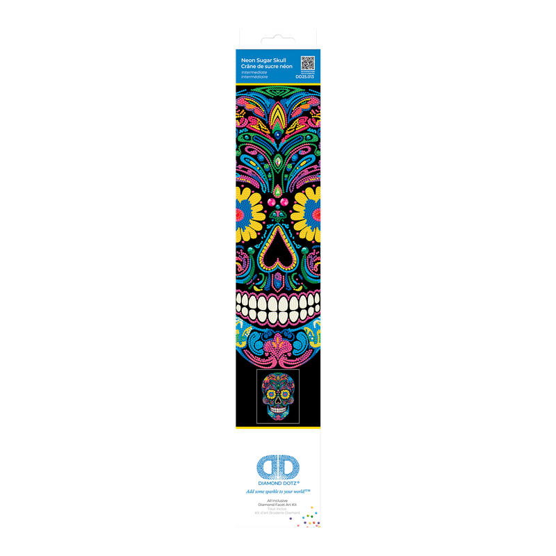NEON SUGAR SKULL (17.1" x 21.1" - 43,5cm x 53,7cm)