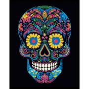 NEON SUGAR SKULL (17.1" x 21.1" - 43,5cm x 53,7cm)