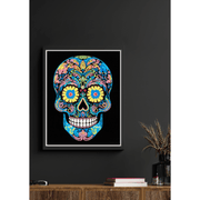 NEON SUGAR SKULL (17.1" x 21.1" - 43,5cm x 53,7cm)