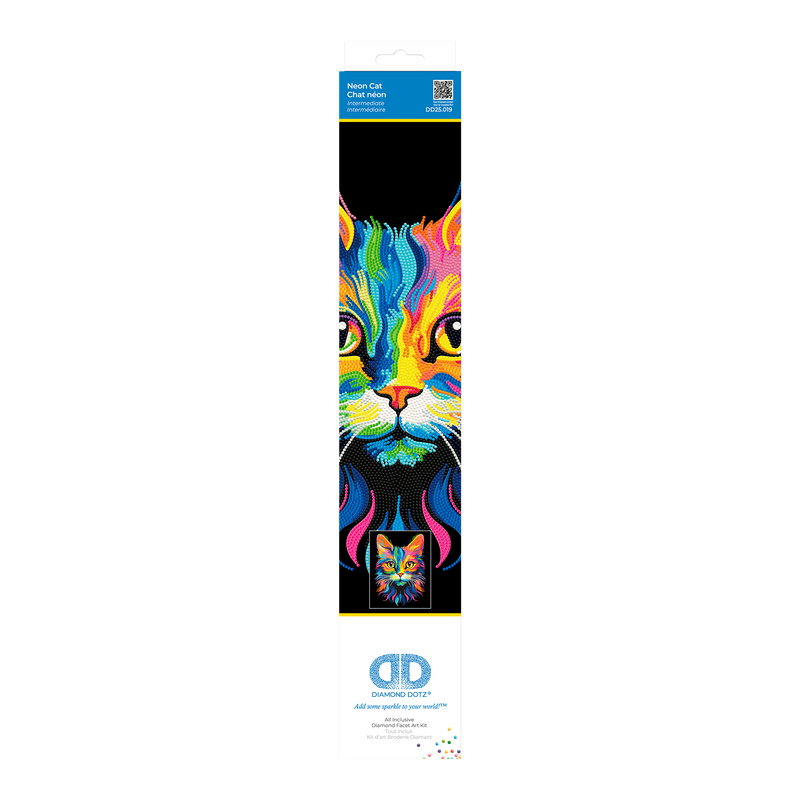 NEON CAT (17.1" x 21.1" - 43,5cm x 53,7cm)
