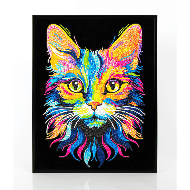 NEON CAT (17.1" x 21.1" - 43,5cm x 53,7cm)