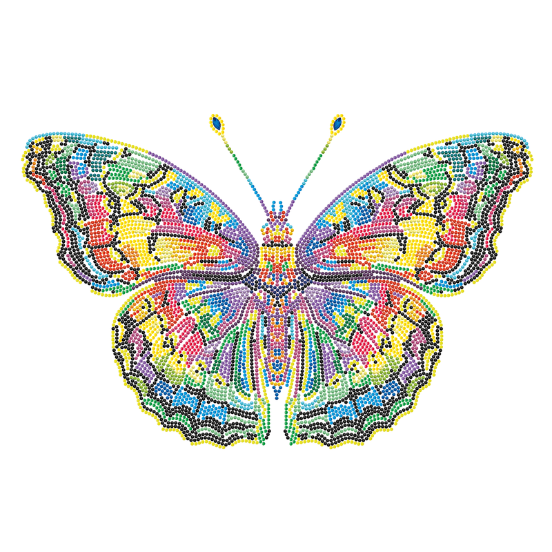 NEON BUTTERFLY (17.1" x 21.1" - 43,5cm x 53,7cm)