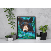 MOONLIGHT MAGIC BLACK BEAR (17.6" x 13.7 - 45cm x 35cm)