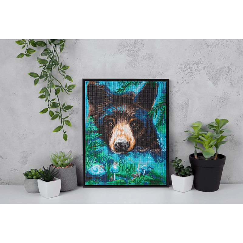 MOONLIGHT MAGIC BLACK BEAR (17.6" x 13.7 - 45cm x 35cm)