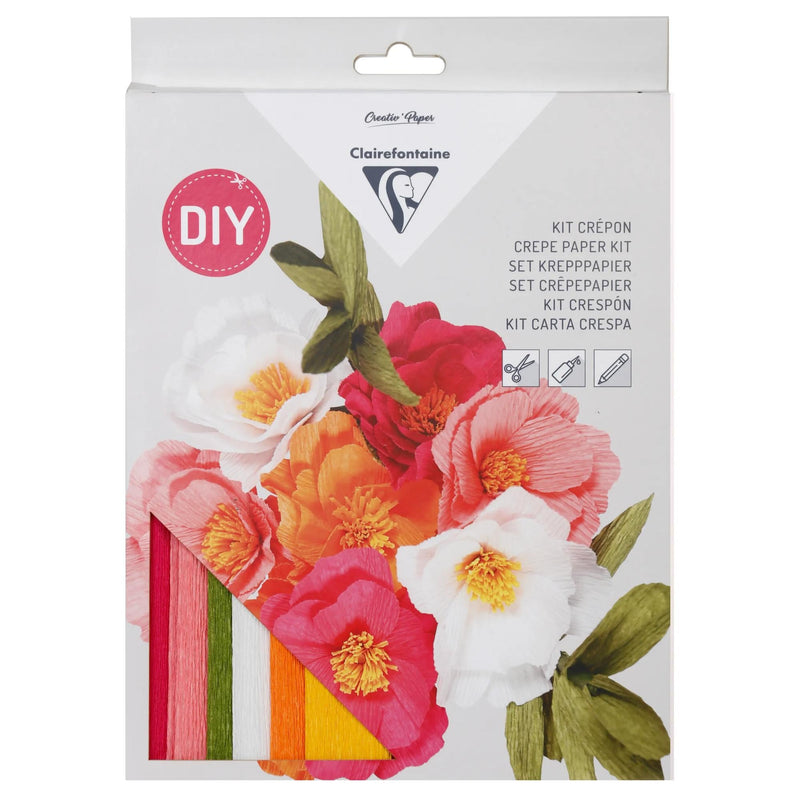 Crepe paper kit bouquet of flowers (8 x 0.5 x 11.75 in)