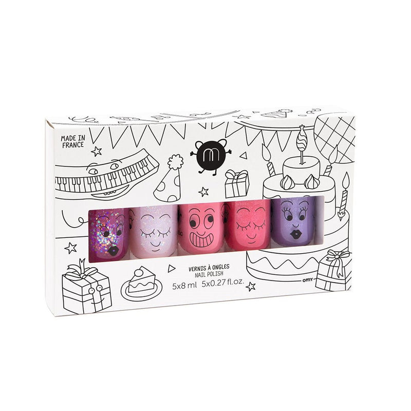 Nailmatic - Kids - Party Water-Based Nail Polish (5-Pack) - product view