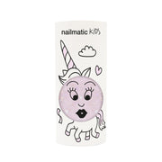 Nailmatic - Kids - Polly Water-Based Nail Polish - Clear Pink Glitter - product view
