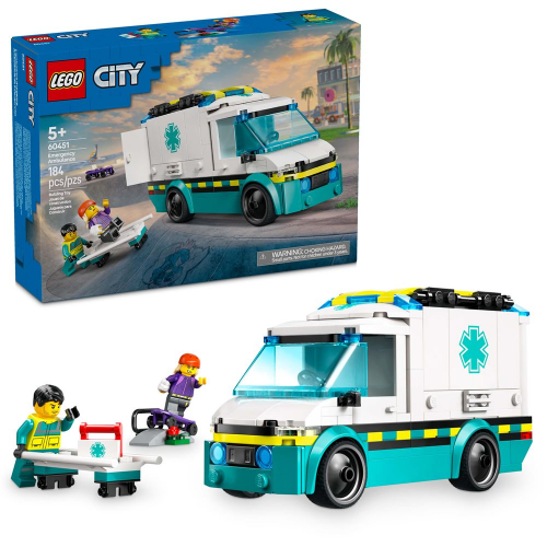 LEGO - 60451 - CITY - Emergency Ambulance - 184pcs