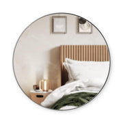 UMBRA - Hubba Wall Mirror _ Metallic-Titanium / 34" (86 cm)