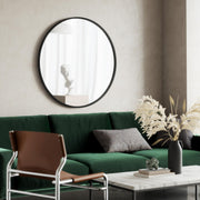 UMBRA - Hub Wall Mirror _ Black / 37" (94 cm)