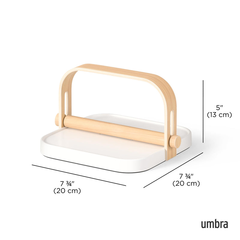 UMBRA - Bellwood Napkin Holder _ White-Natural