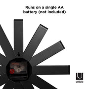 UMBRA - Ribbon Wall Clock _ Black