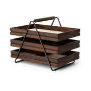 UMBRA - Terrace 3-Tier Jewelry Tray _ Black-Walnut