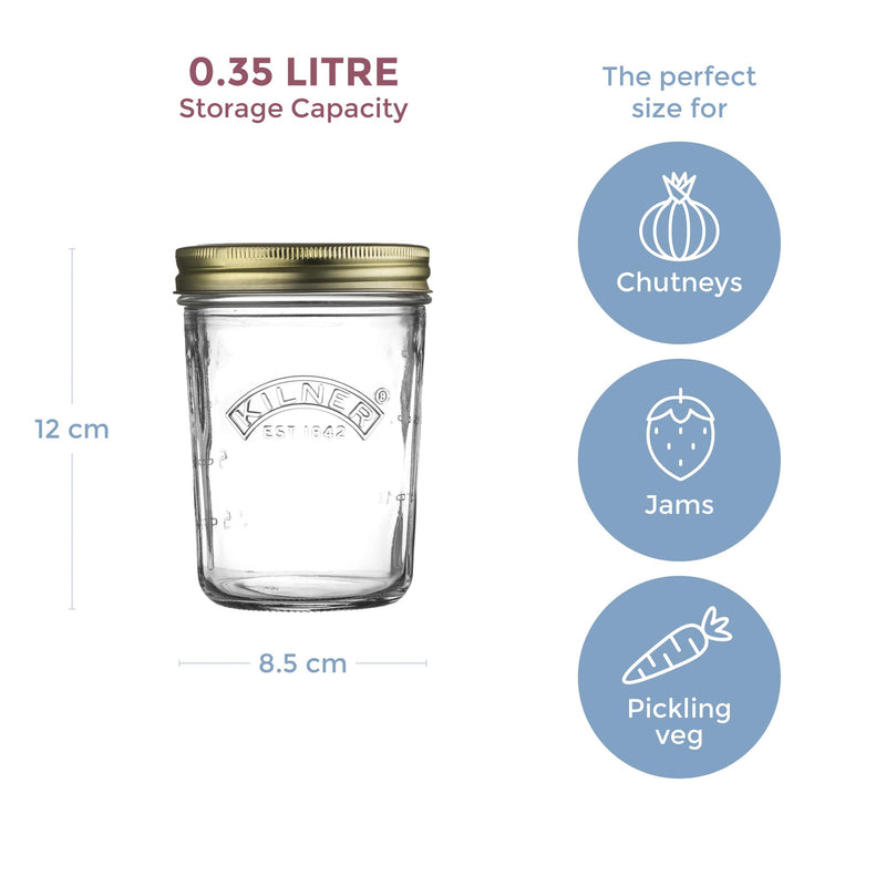 Kilner Wide-Mouth Preserve Jar | 350 mL