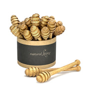 Natural Living - Wood Honey Dippers (24-Pack) — 24-honey-dipper countertop display.
