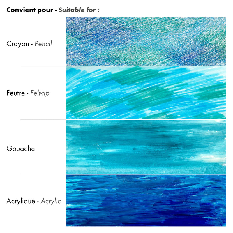 Clairefontaine - Painting on Multi Technic A4 250g  40S  21x29.7cm