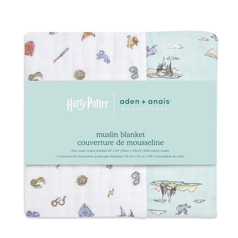 aden + anais - Muslin Blanket | Hogwarts Essentials - Neutral