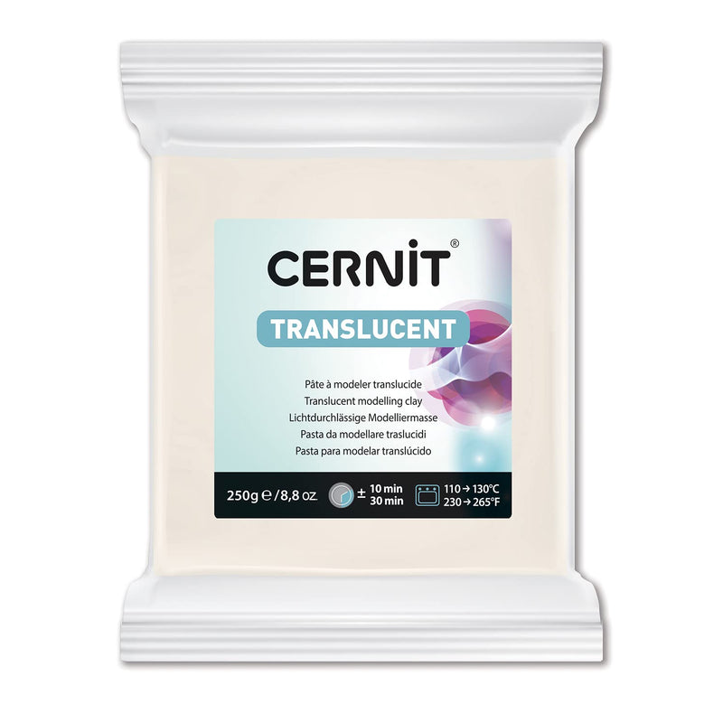 Cernit - Translucent - Polymer Clay - White | 8.8 oz / 250 g
