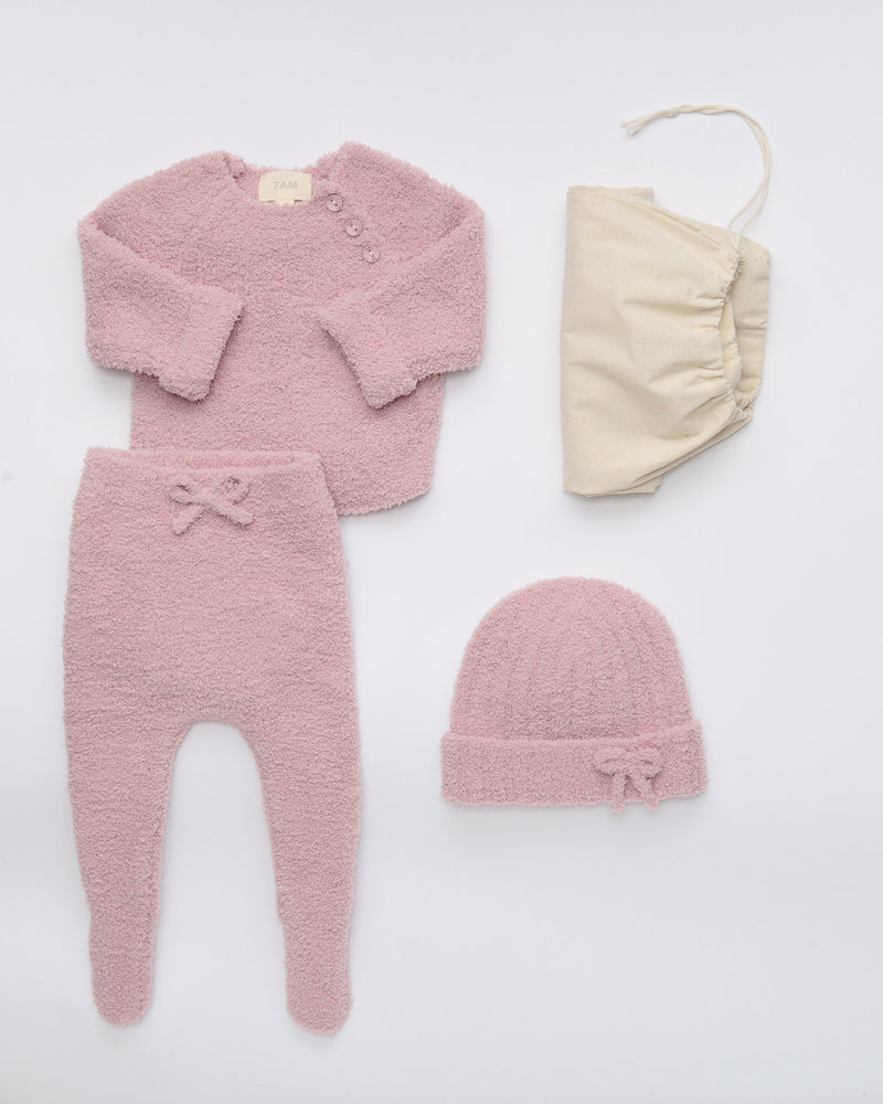 7AM - Infant Set - Ash Rose - 1-3M