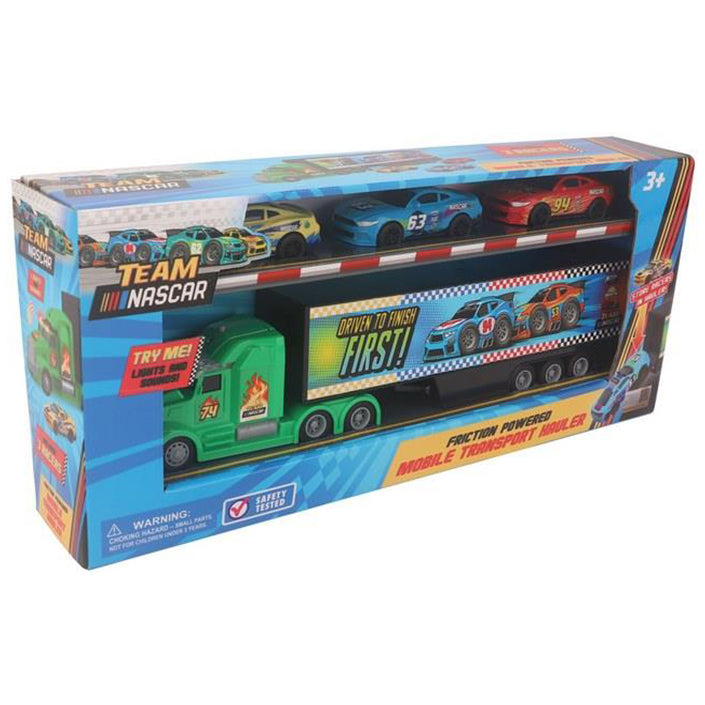 Lollipop – NASCAR Friction Hauler with 3 Racers