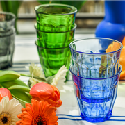Duralex - Duralex Picardie Marine Blue Glass Tumblers 250 ml, Set of 4