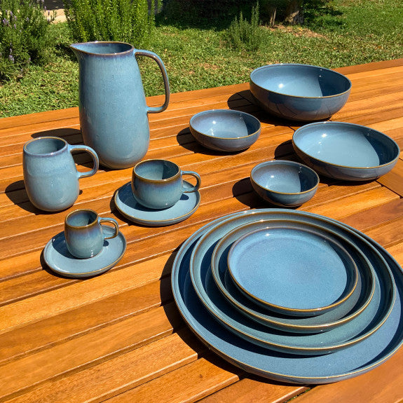 Mesa Ceramics - Mesa Ceramics Uno Blue Stoneware Plate 17cm