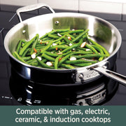 All-Clad - D5 Stainless Brushed 5 - Ply Bonded Cookware Set - 10-Piece Set