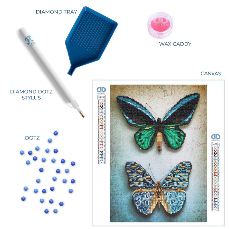 DIAMOND DOTZ - Antique Butterflies - Limolin 