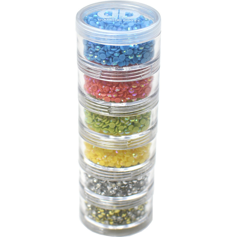 DIAMOND DOTZ - DD 6 Tier Twist Stackable Cylinder Storage - Limolin 