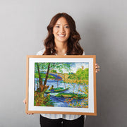 DIAMOND DOTZ - Fishing in Spring (Van Gogh) - Limolin 