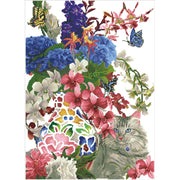 DIAMOND DOTZ - Gilded Cat & Flowers - Limolin 