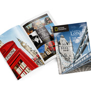 National Geographic - Tower Bridge 3D Puzzle — reference booklet and landmark photo details.