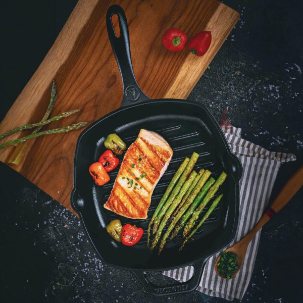 Victoria - Poêle à griller en fonte - 25 cm 