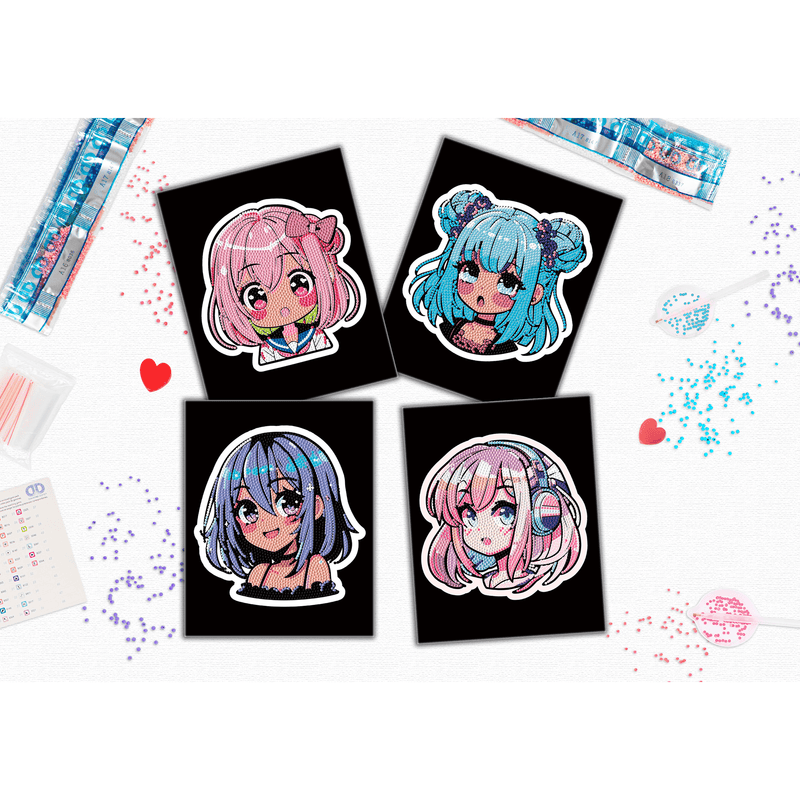 DOTZIES FLOCK - NEON ANIME GIRLS