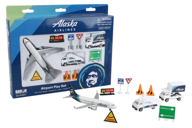 Daron - Alaska Airlines Airport Play Set New Livery - Limolin 