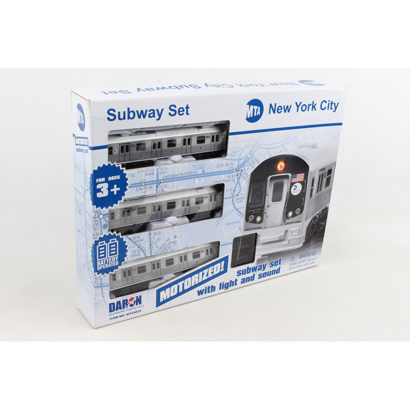 Daron - Mta 3Pc. Subway Train Set W/Track - Limolin 