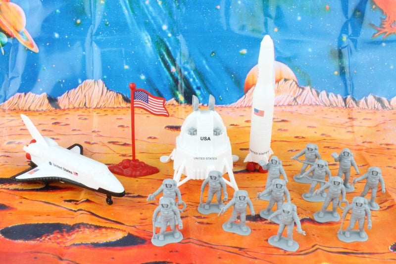 Daron - Space Exploration 20Pc. Playset W/Playmat - Limolin 