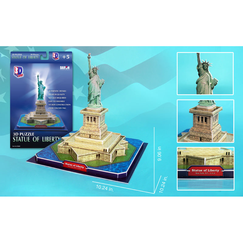 Daron - Statue Of Liberty 3D Puzzle-39Pcs. - Limolin 