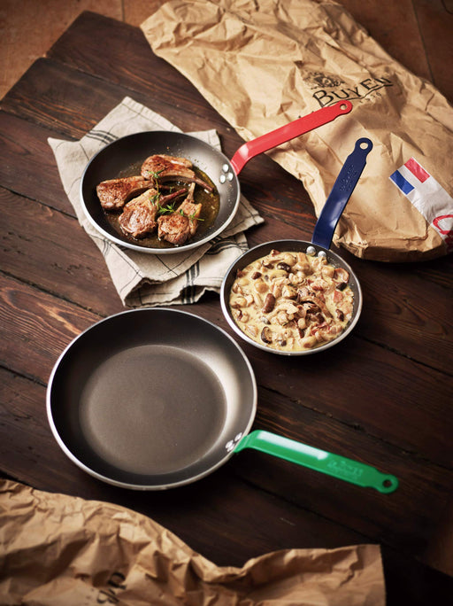 Debuyer - Choc, Frypan Round Non-Stick 24cm Yellow Handle - Limolin 