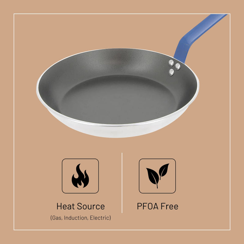 Debuyer - Choc, Frypan Round Non-stick 28cm Blue Handle - Limolin 