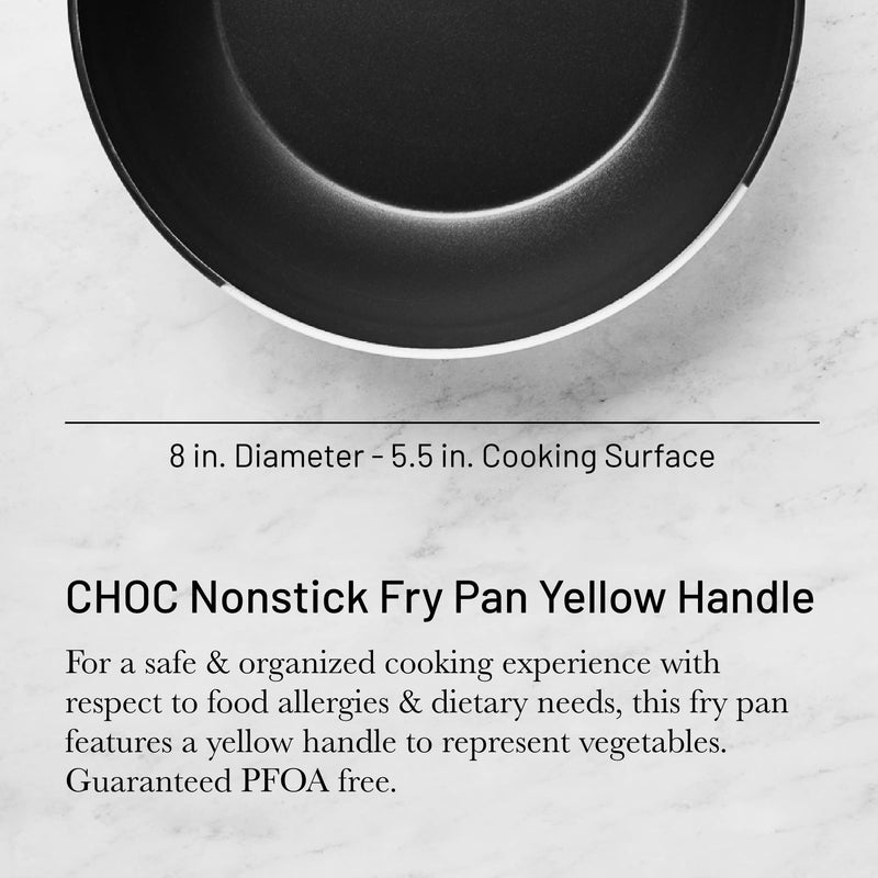 Debuyer - Choc, Frypan Round Non-stick 32cm Yellow Handle - Limolin 
