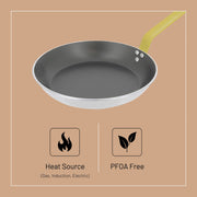 Debuyer - Choc, Frypan Round Non-stick 32cm Yellow Handle - Limolin 