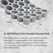 Debuyer - Elastomoule Bordelais Mini Silicone Mold 20 - Limolin 