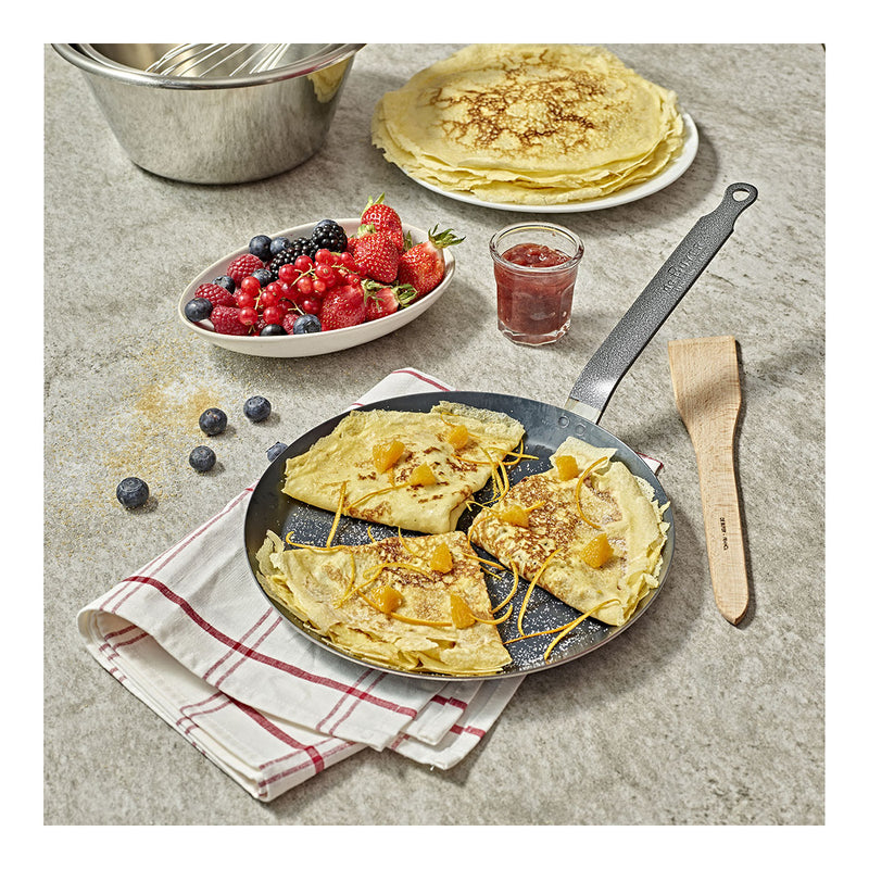 Debuyer - Pancake Pan, Thickness Blue Steel, 24cm/2mm - Limolin 