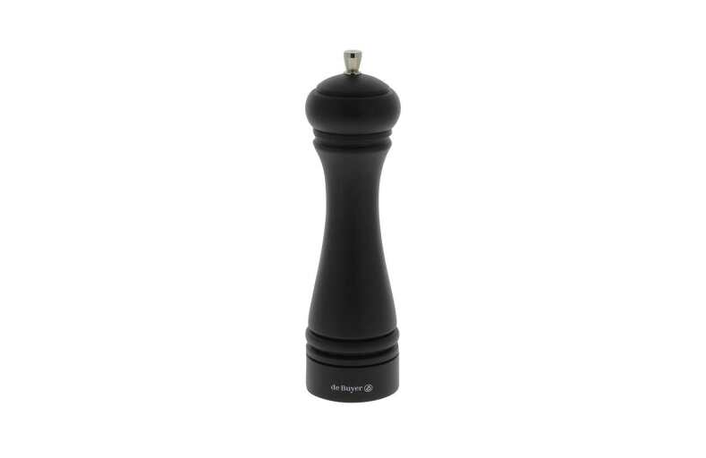 Debuyer - Salt Mill, SS Mechanism 21cm/8.27", Java, Matte Black - Limolin 