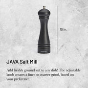 Debuyer - Salt Mill, SS Mechanism 25cm/9.84", Java, Matte Black - Limolin 