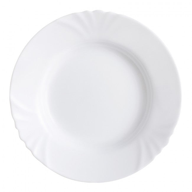Luminarc – Cadix White Deep Plate – 22.5 cm – product view