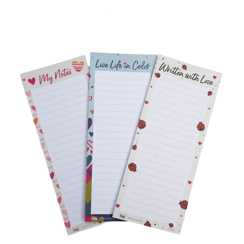 LUG - Doodle Notepad 3pk | 4.5 × 11 in