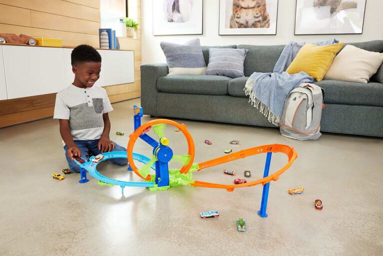 Hot Wheels - Coffret Lancement Rapide et Boucle