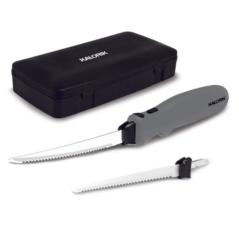 Kalorik EM51426GR cordless electric carving knife set